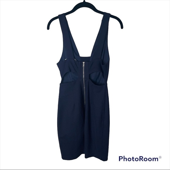 ASTR THE LABEL x REVOLVE Navy Blue Cutout Bodycon Mini Dress Size Small - Picture 3 of 5